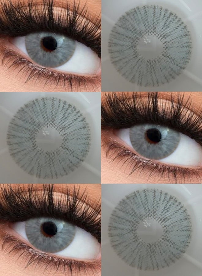 Catchu Look Grey Color Lenses Yearly 14.2mm Contact Lenses Comfortable to Wear - Image 3